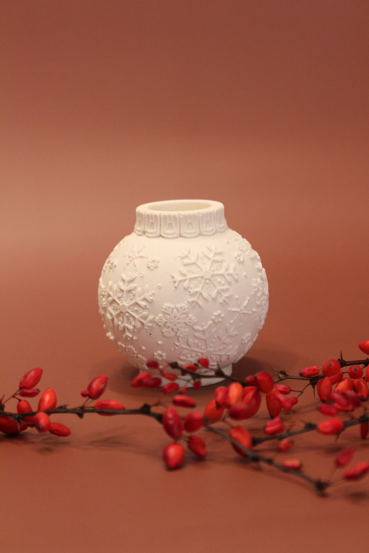 Snowflake Candle Holder | Handmade Home Decor - Eclay Studio