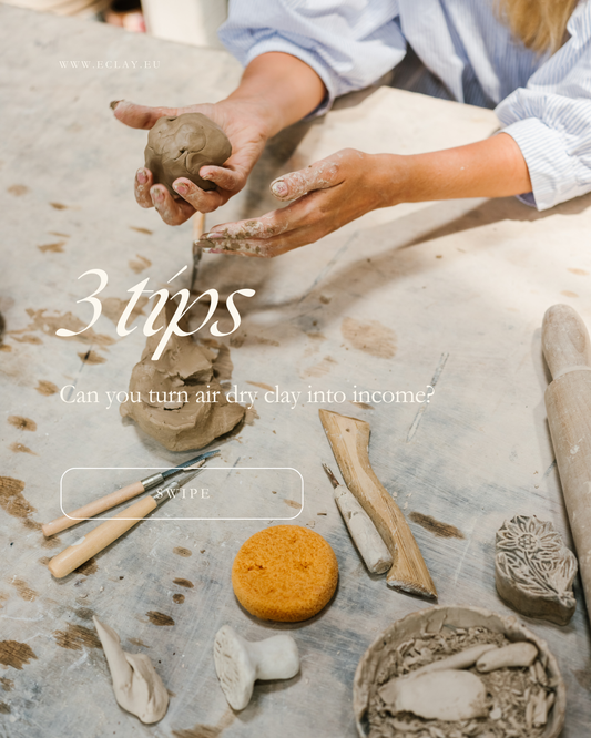 From Hobby to Income: 3 Ways to Monetize Your Love for Air-Dry Clay